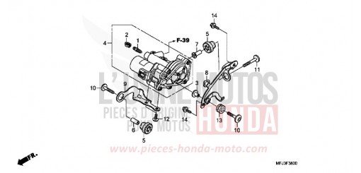 DRUCKEINHEIT HINTEN (CBR600RA) CBR600RAA de 2010
